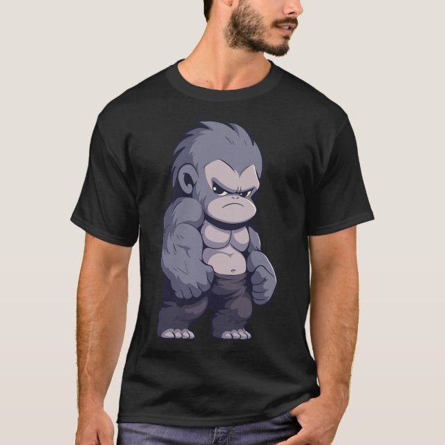 Camiseta Buff Alpha Silverback Gorilla Ape Diseño Bote Go (Anverso)