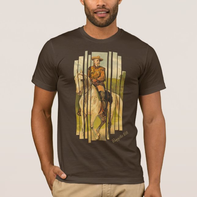 Camiseta Buffalo Bill Cody en caballo (Anverso)