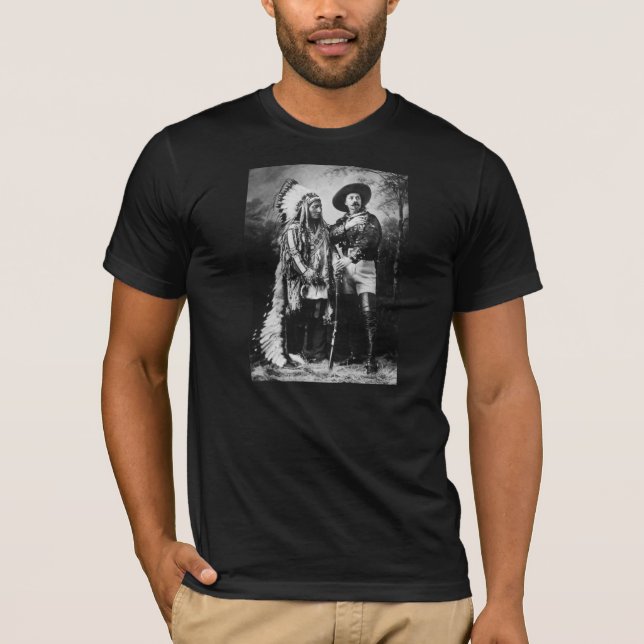 Camiseta Buffalo Bill Cody y sentada Bull - circa 1885 (Anverso)
