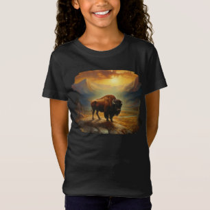 Camiseta Buffalo Bison Sunset Silhouette