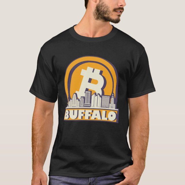 Camiseta Buffalo Bitcoin Maximalist  Bitcoin Buffalo Skylin (Anverso)