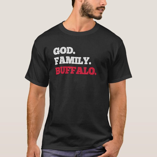 Camiseta Buffalo de la familia Dios de Nueva York (Anverso)