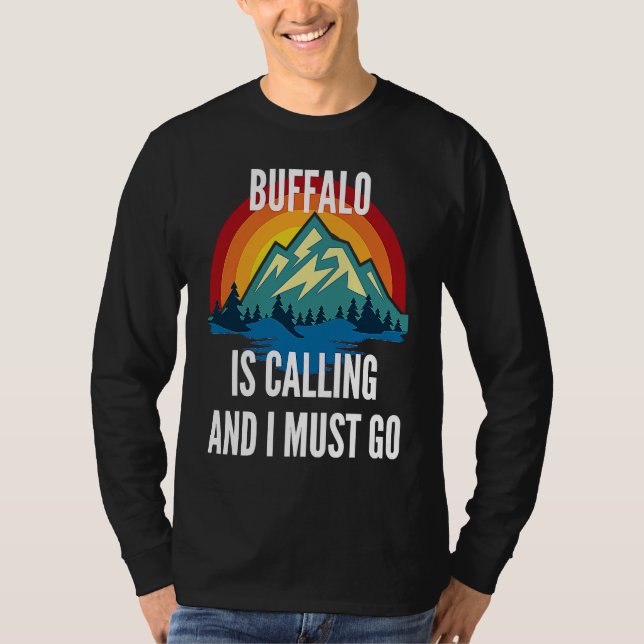 Camiseta Buffalo Is Calling And I Must Go, Rainbow Moutain (Anverso)