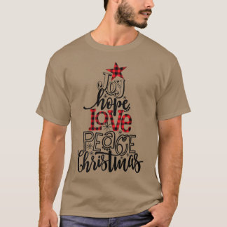 Camiseta Buffalo Juguete Esperanza Amor Paz Árbol de Navida