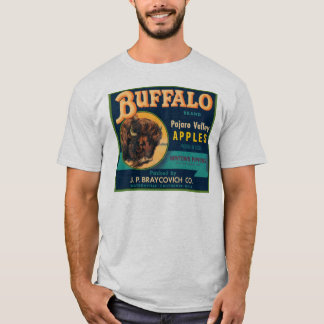 Camiseta Buffalo Pajaro Valley Apples Etiqueta de tasa de c