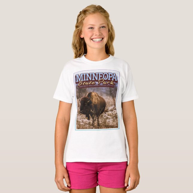 CAMISETA BUFFALO - PARQUE ESTATAL MINNEOPA - MINNESOTA EE.U (Anverso completo)