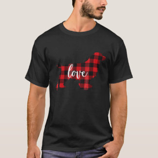 Camiseta Buffalo Plaid Cocker Spaniel Mom Love