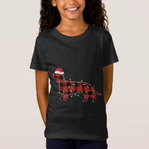 Camiseta Buffalo Plaid Dachshund Funny Perro Lover Merry Ch