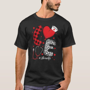 Camiseta Buffalo Plaid Love Nurse Life Enfermera Happy Vale