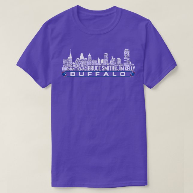 Camiseta Buffalo Team All Time Legends Buffalo Skyline (Diseño del anverso)