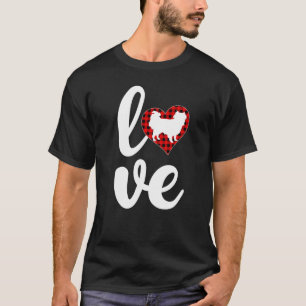 Camiseta Buffalo Tocado Amor Funny Chin Dog Japonés Valenti