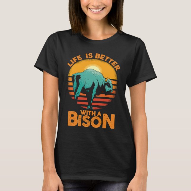 Camiseta Buffalo Whisperer Fluffy Cow  With A Bison (Anverso)