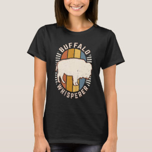 Camiseta Buffalo Whisperer Vintage Classic Retro Animal Lov