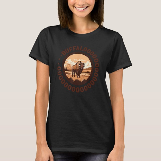 Camiseta Buffaloooo Lucky Buffalogo Bison Buffalo Lucky C (Anverso)