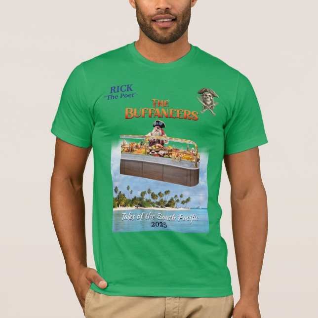 Camiseta Buffaneers con bufé para Rick Ewell (Anverso)