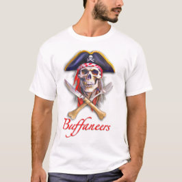 Camiseta Buffaneers y utensilios de bufé para cruceros