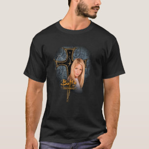 Camiseta Buffy la cazavampiros patrón cruzado año 2000 seri