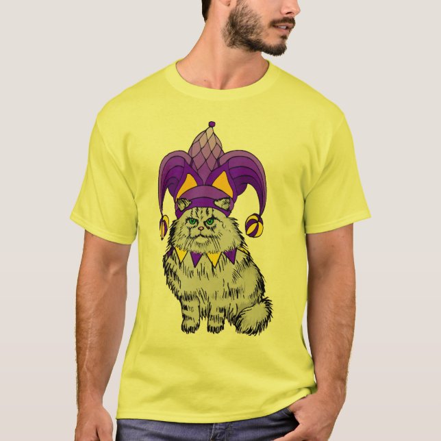 Camiseta Bufón del gato (Anverso)