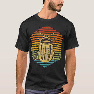 Camiseta Bug de escarabajo de entomología de insectos retro