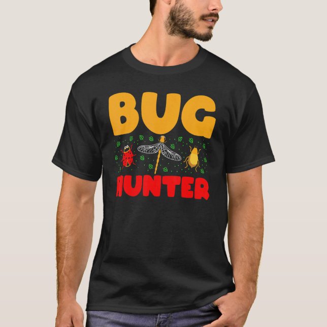 Camiseta Bug Hunter Ladybugs Dragonfly Bee Bug Beetle Wasp (Anverso)