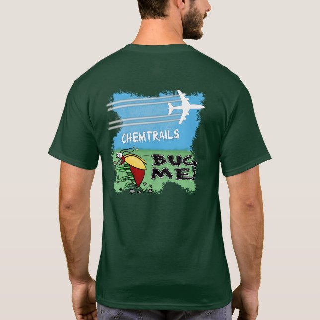 Camiseta Bug huyendo del plano de la pista de química (Reverso)