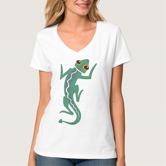 Camiseta Buggi Green Lizard Artistic Clipart-27847 (Anverso)