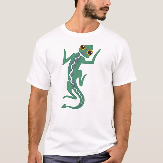 Camiseta Buggi Green Lizard Artistic Clipart-27847 (Anverso)