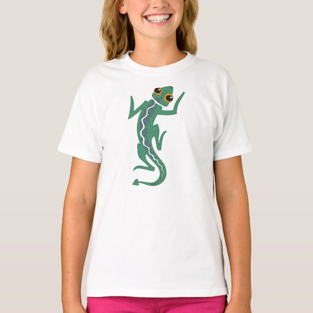 Camiseta Buggi Green Lizard Artistic Clipart-27847 (Anverso)