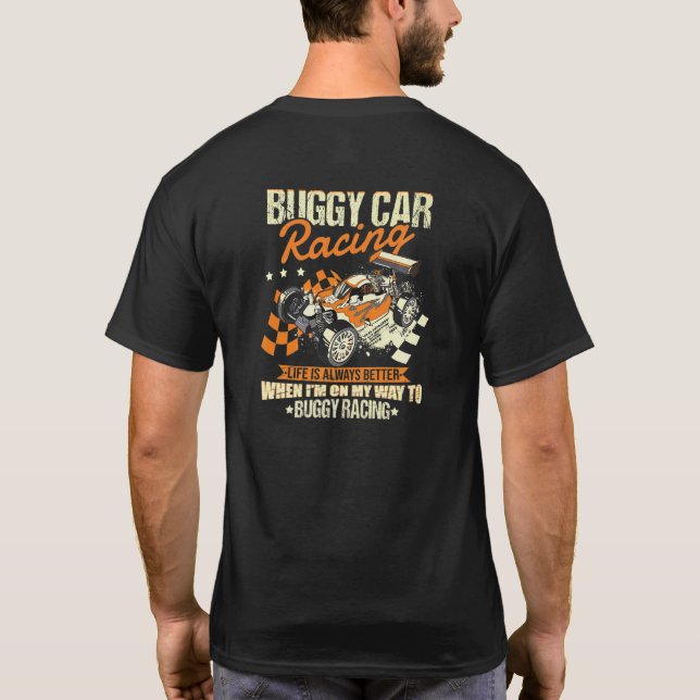 Camiseta Buggy Rc Remote Control Car Racing Model Making (Reverso)