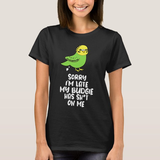 Camiseta Bugie Bird Parakeet Para El Propietario De Budgeri (Anverso)
