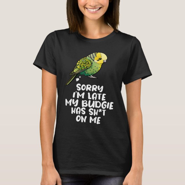 Camiseta Bugie Bird Parakeet Para El Propietario De Budgeri (Anverso)