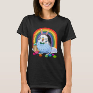 Camiseta Bugie Blue Parakeet Easter Eggys Bunny