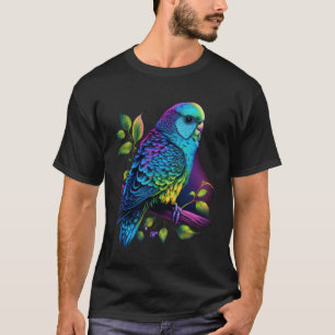 Camiseta Bugie Budgerigar Parakeet Bird Estética Vaporwav