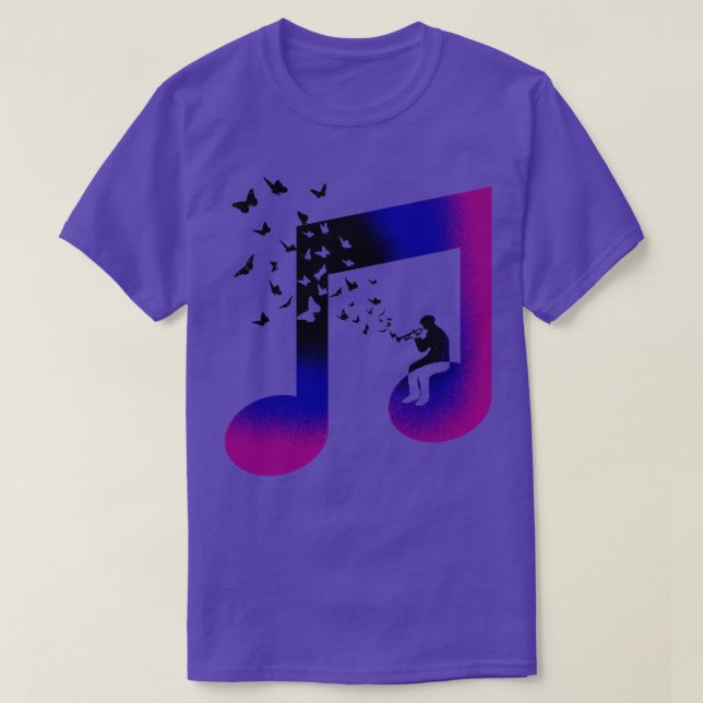 Camiseta Bugle de música (Diseño del anverso)