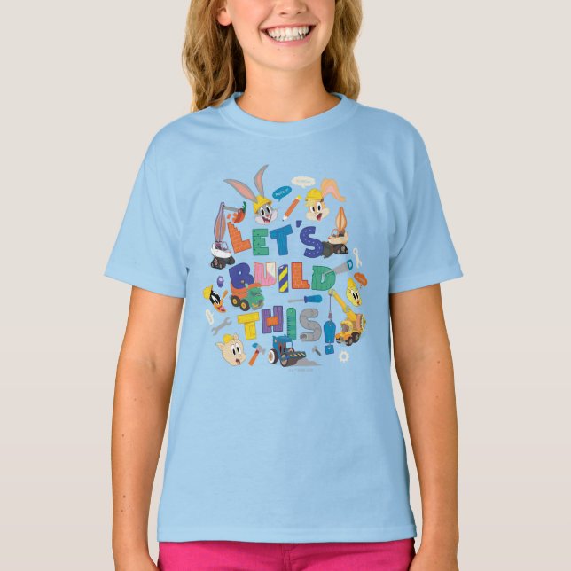 Camiseta BUGS BUNNY BUILDERS™| Collage "Construyamos esto" (Anverso)