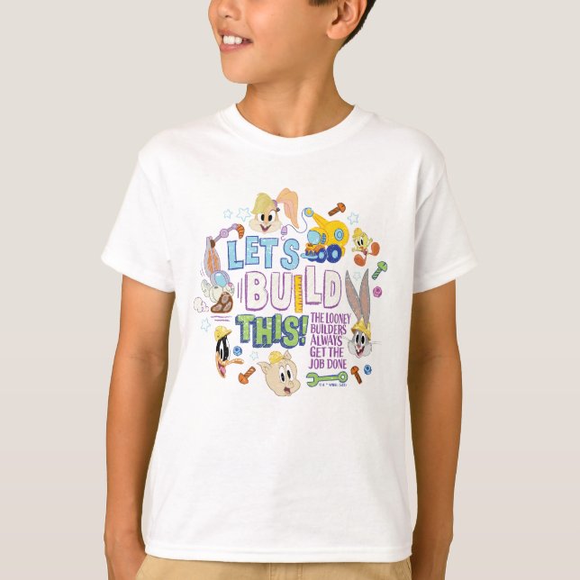 Camiseta BUGS BUNNY BUILDERS™| "Let's Build This" Sketch (Anverso)