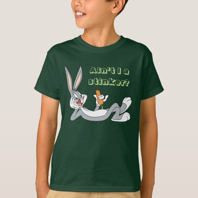 Camiseta BUGS BUNNY™ MIENTRAS Abajo La Zanahoria De Comer (Anverso)