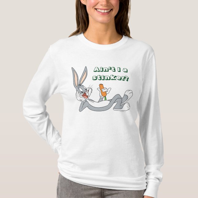 Camiseta BUGS BUNNY™ MIENTRAS Abajo La Zanahoria De Comer (Anverso)