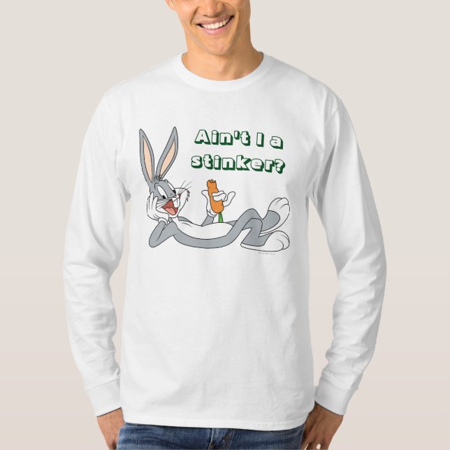 Camiseta BUGS BUNNY™ MIENTRAS Abajo La Zanahoria De Comer (Anverso)