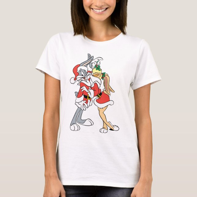 Camiseta BUGS BUNNY™ y Lola Mistletoe Kiss (Anverso)