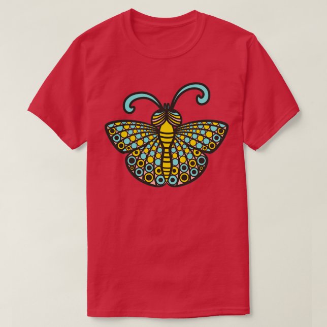 Camiseta Bugs retro mariposa (Diseño del anverso)