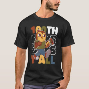 Camiseta Búho 100 días de clases para la escuela
