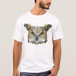 Camiseta búho abstracto