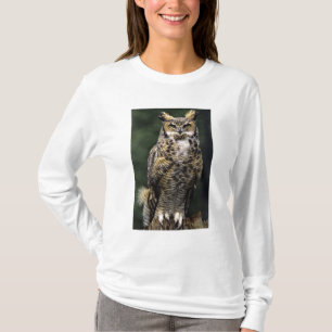 Camiseta Búho Americano (Bubo virginianus), cuerpo completo