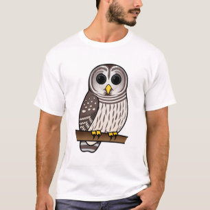 Camiseta Búho barrado del dibujo animado