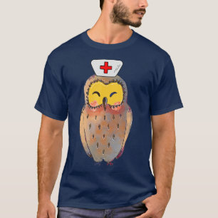 Camiseta Búho Bird Night Shift Enfermería Salud Semana de E