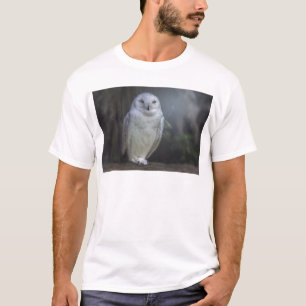 Camiseta Búho blanco en noche