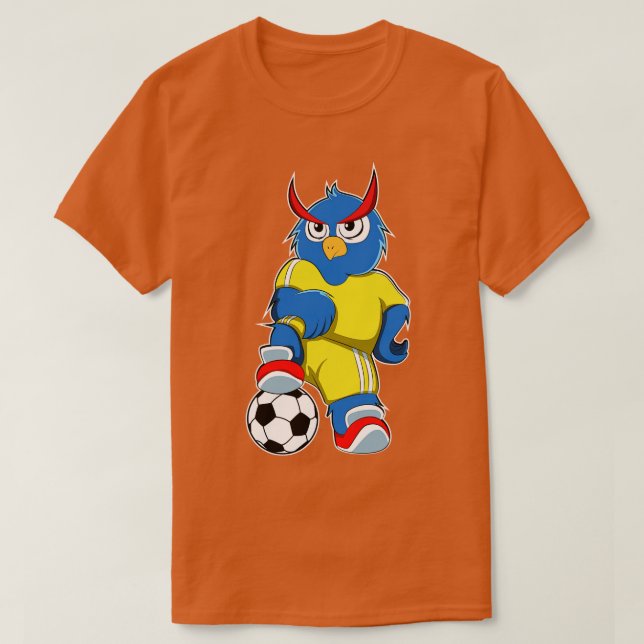Camiseta Búho como jugador con bola (Diseño del anverso)