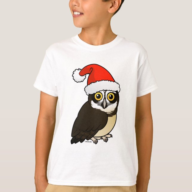 Camiseta Búho con gafas de Santa (Anverso)