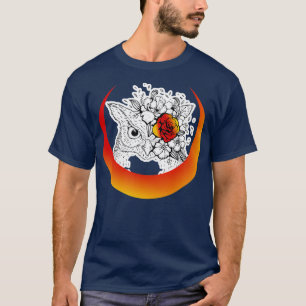Camiseta búho con luna creciente